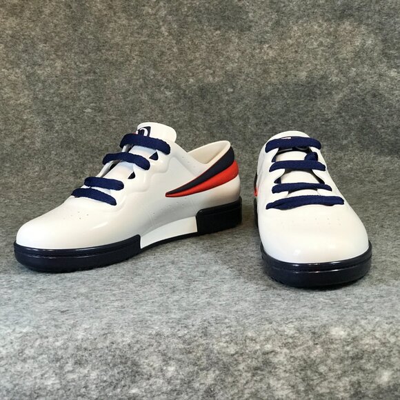 Melissa + Fila Blue White Women's Lace Up Sneakers - Picture 7 of 11